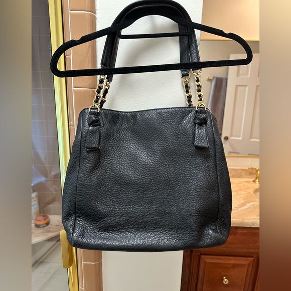 Tory Burch Black Leather Tote Bag - Picture 5 of 10